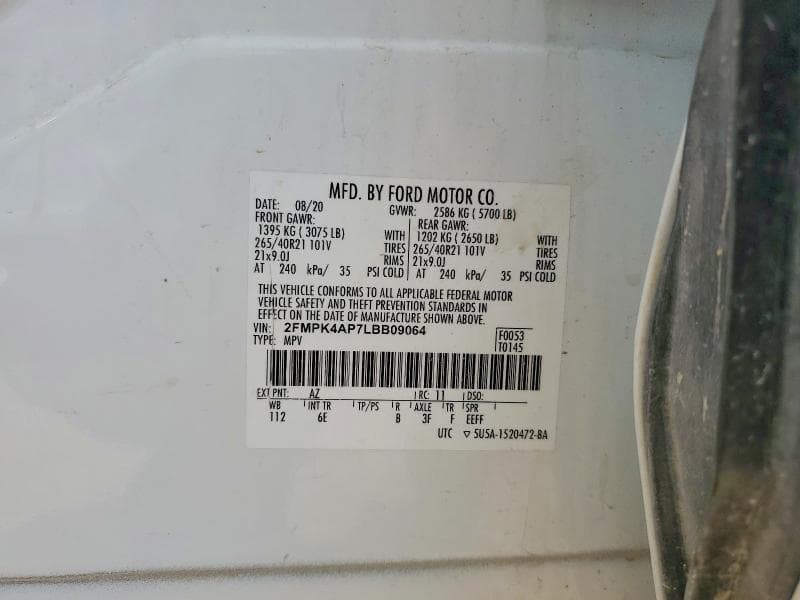 2020 FORD EDGE ST ST 13