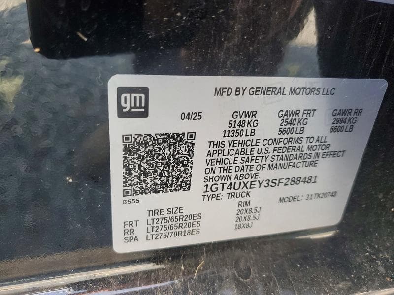 2025 GMC SIERRA K2500 DENALI ULTIMATE 12