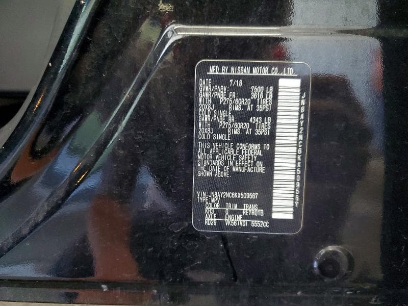 2019 NISSAN ARMADA SL 13
