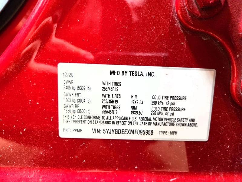 2021 TESLA MODEL Y 12