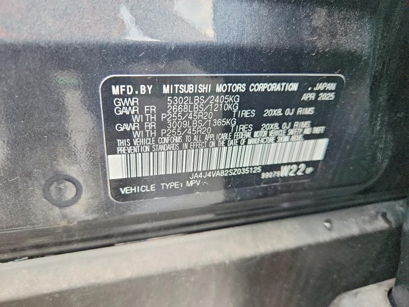 2025 MITSUBISHI OUTLANDER SE 14