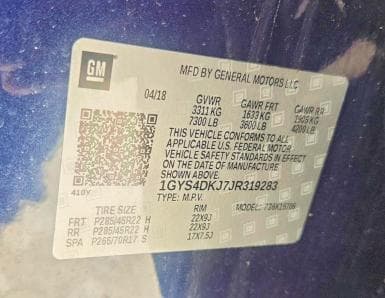 2018 CADILLAC ESCALADE PLATINUM 12