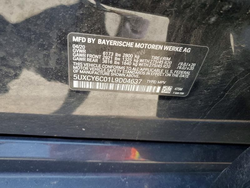 2020 BMW X6 XDRIVE40I 14