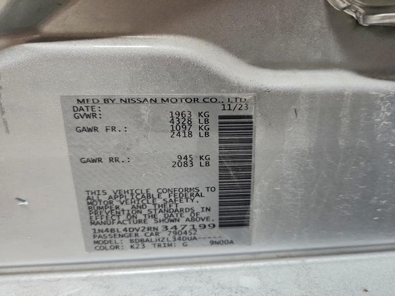 2024 NISSAN ALTIMA SV 12