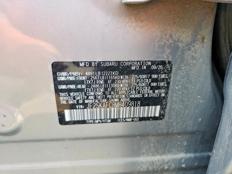 2021 SUBARU FORESTER PREMIUM 13