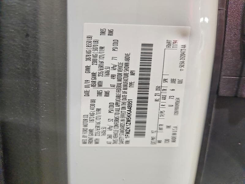 2019 FORD TRANSIT T-150 T-150 14