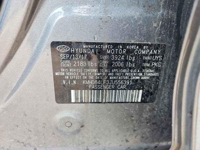 2018 HYUNDAI ELANTRA SEL 12