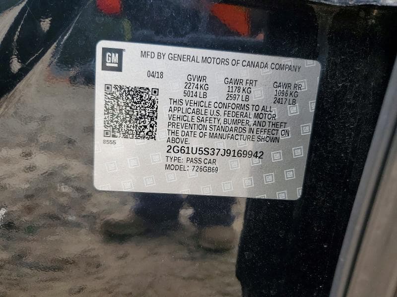 2018 CADILLAC XTS 12