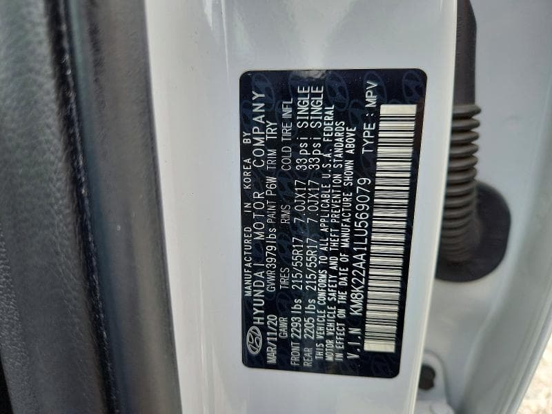 2020 HYUNDAI KONA SEL 12