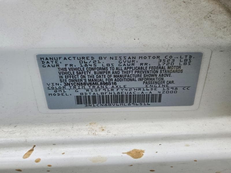 2021 NISSAN VERSA S 12