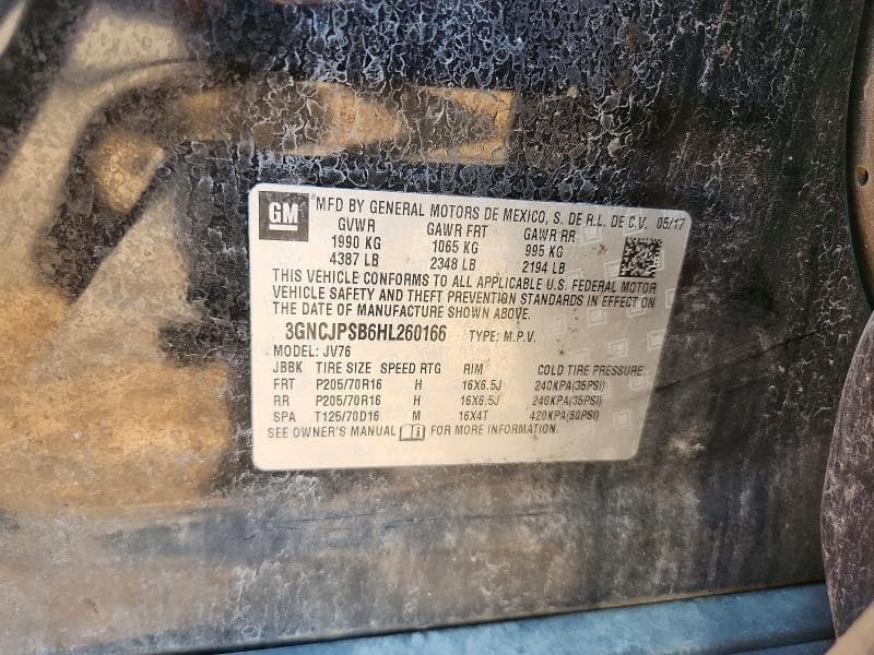 2017 CHEVROLET TRAX 1LT 14