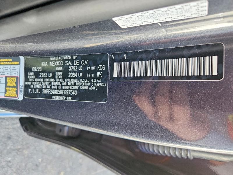 2024 KIA FORTE LX 12