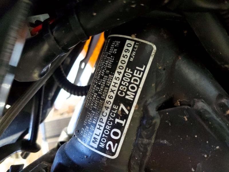 2017 HONDA CB500 F 9