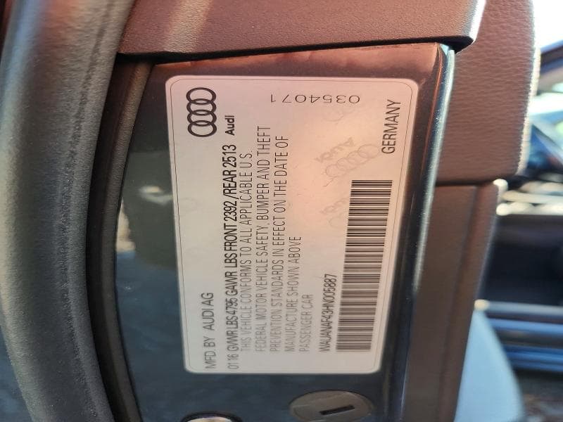 2017 AUDI A4 PREMIUM 13
