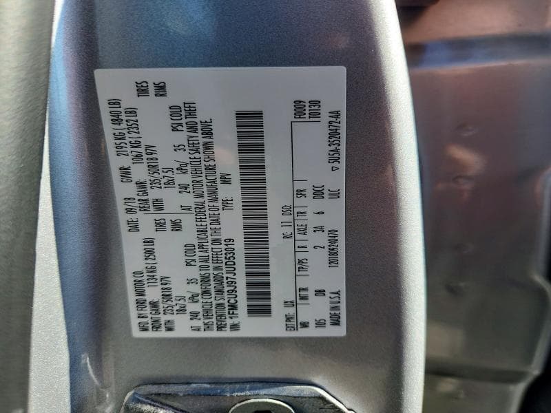 2018 FORD ESCAPE TITANIUM 13