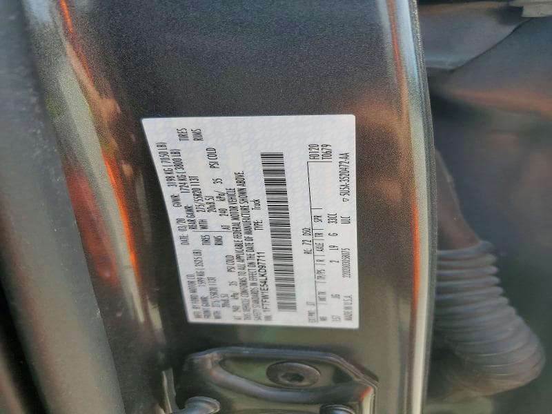 2020 FORD F150 SUPERCREW 12