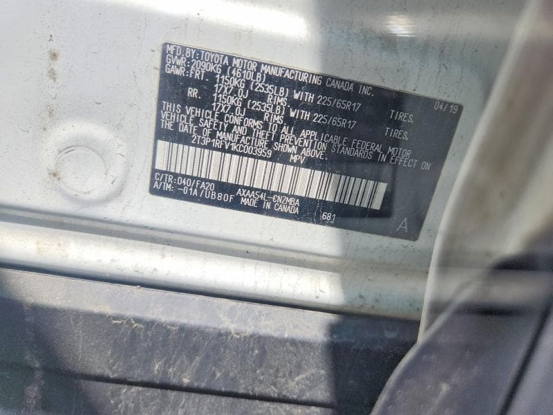 2019 TOYOTA RAV4 XLE XLE 13