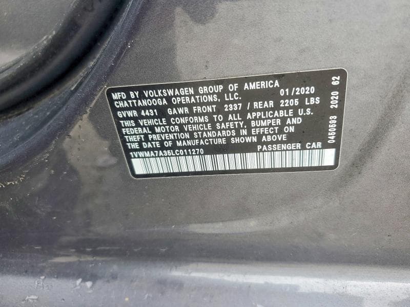 2020 VOLKSWAGEN PASSAT R-LINE 13