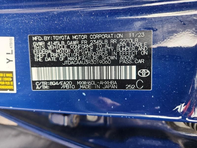 2024 TOYOTA PRIUS LIMITED 12