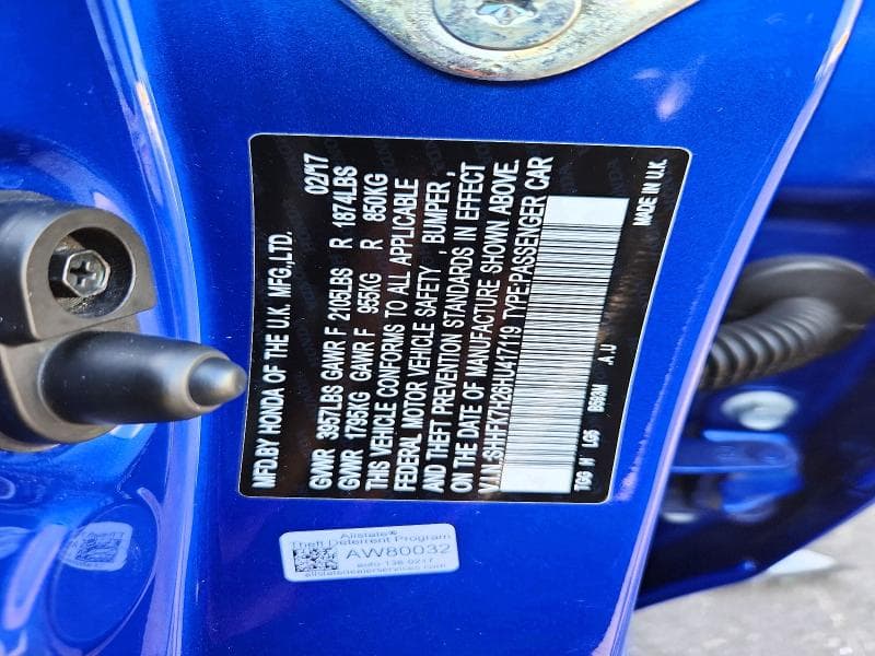 2017 HONDA CIVIC LX 12