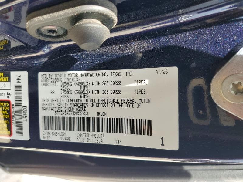 2026 TOYOTA TUNDRA CREWMAX LIMITED 12