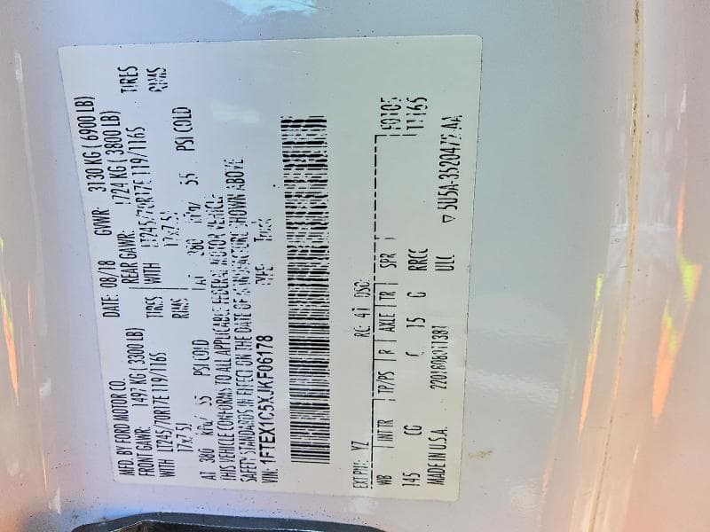 2018 FORD F150 SUPER CAB 12