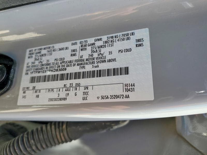 2023 FORD F150 SUPERCREW 12