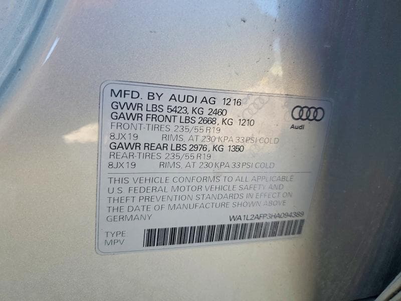 2017 AUDI Q5 PREMIUM PLUS 13