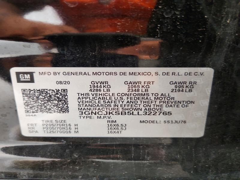 2020 CHEVROLET TRAX LS 13