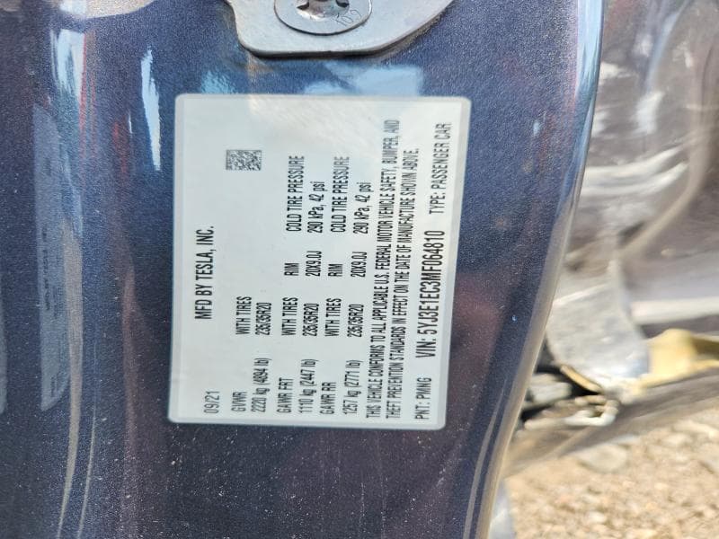 2021 TESLA MODEL 3 13