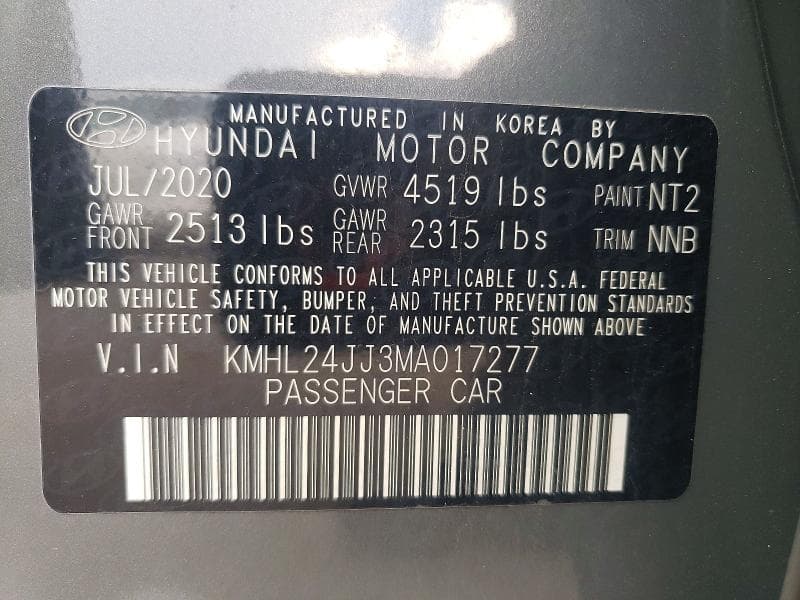 2021 HYUNDAI SONATA HYBRID BLUE 12