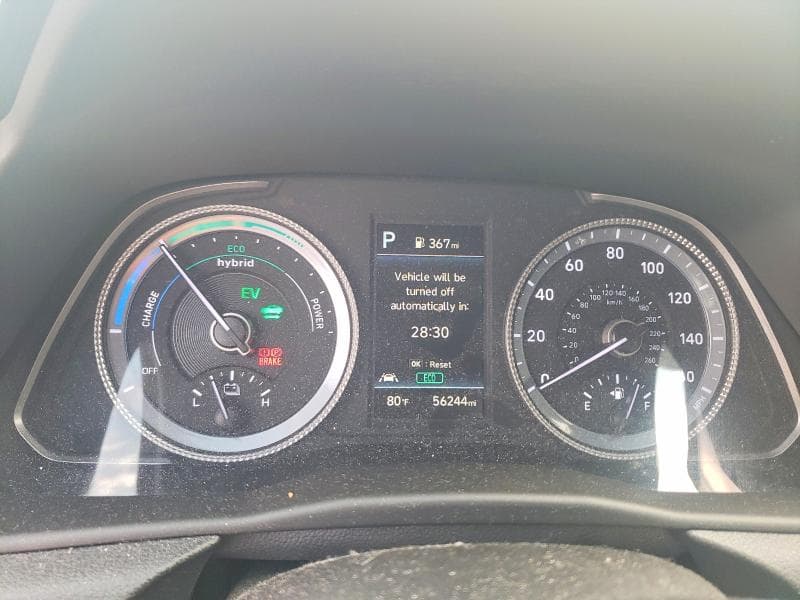 2021 HYUNDAI SONATA HYBRID BLUE 9