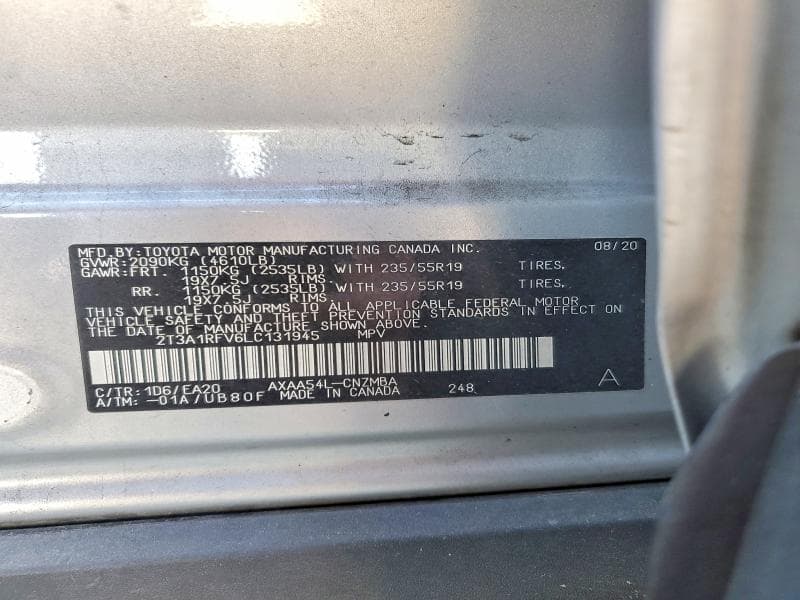 2020 TOYOTA RAV4 XLE PREMIUM 13