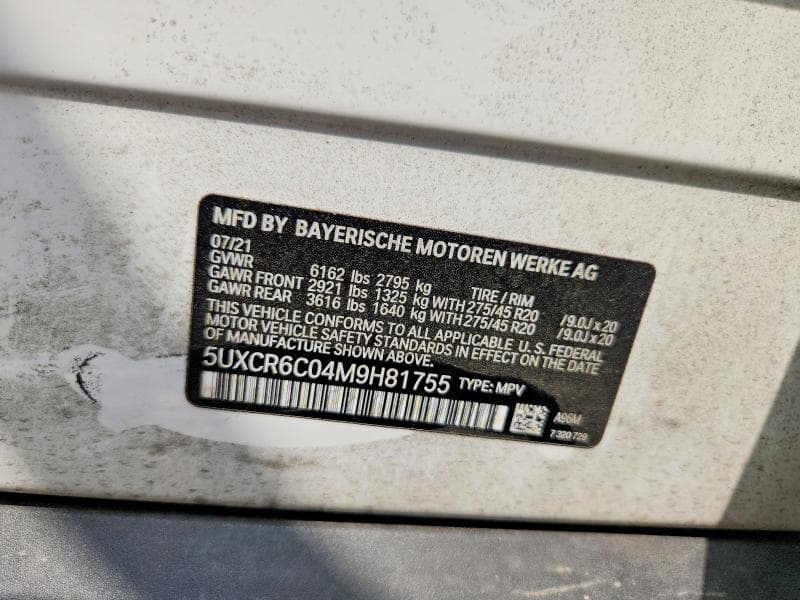 2021 BMW X5 XDRIVE40I XDRIVE40I 13