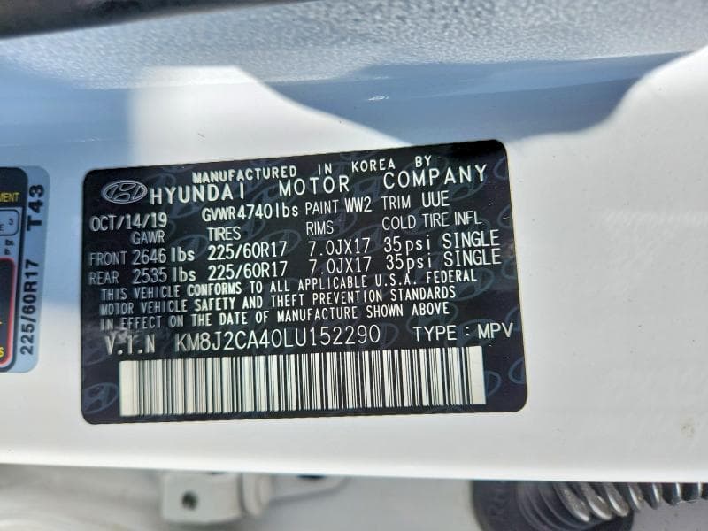 2020 HYUNDAI TUCSON SE SE 13