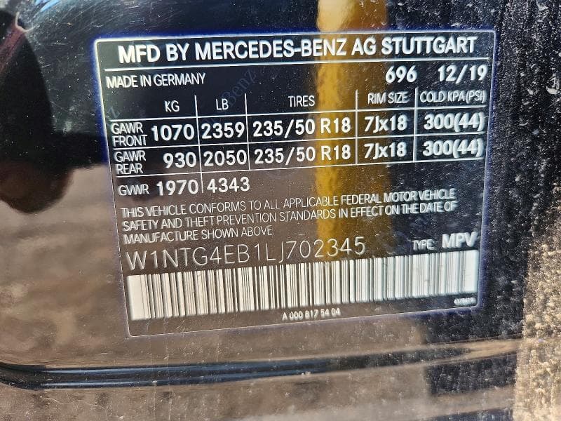 2020 MERCEDES-BENZ GLA 250 250 13