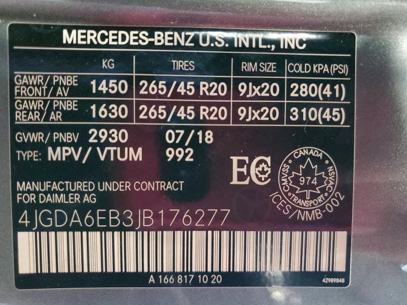2018 MERCEDES-BENZ GLE 43 AMG 43 AMG 13