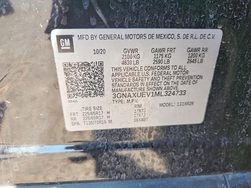 2021 CHEVROLET EQUINOX LT 13