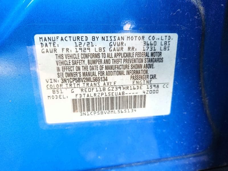 2021 NISSAN KICKS S 12