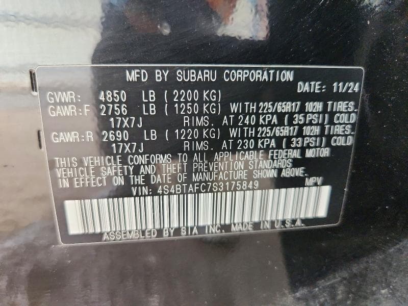 2025 SUBARU OUTBACK PREMIUM 13