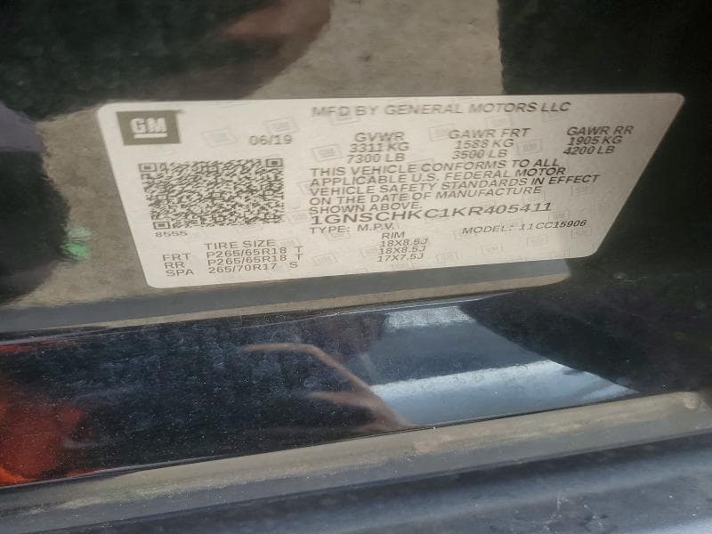 2019 CHEVROLET SUBURBAN C1500 LT 13