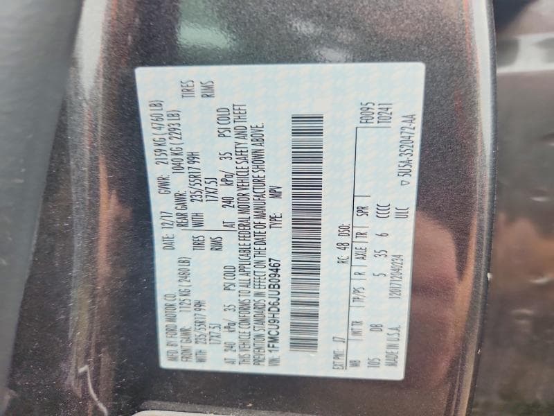 2018 FORD ESCAPE SEL 13