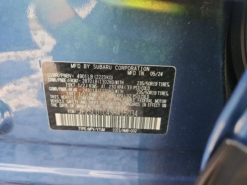 2025 SUBARU FORESTER TOURING 14