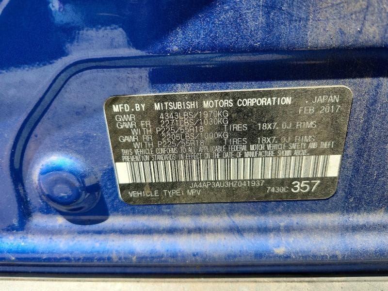 2017 MITSUBISHI OUTLANDER SPORT ES 13