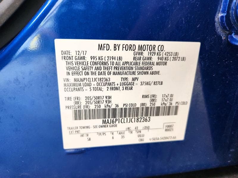 2018 FORD ECOSPORT SES 14