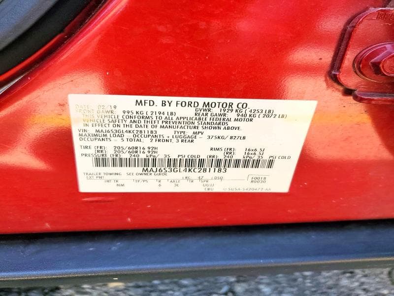 2019 FORD ECOSPORT SE 13