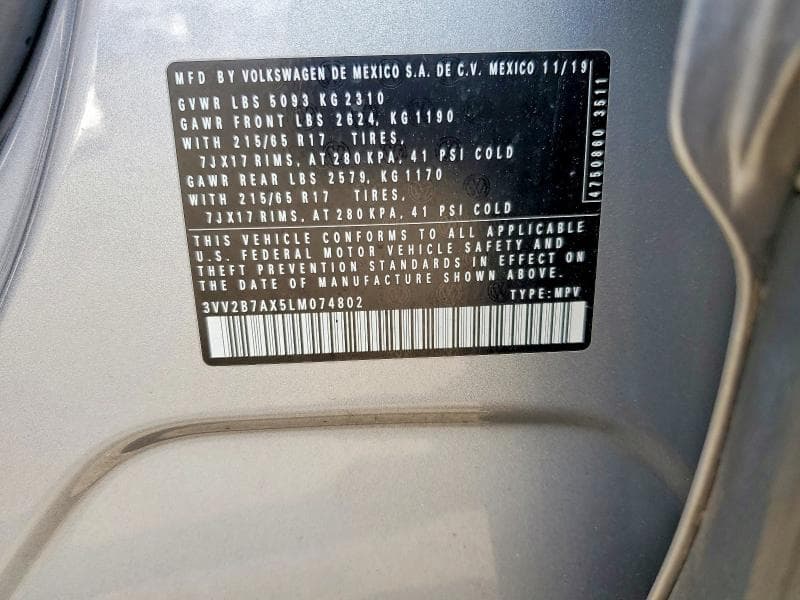 2020 VOLKSWAGEN TIGUAN SE 14