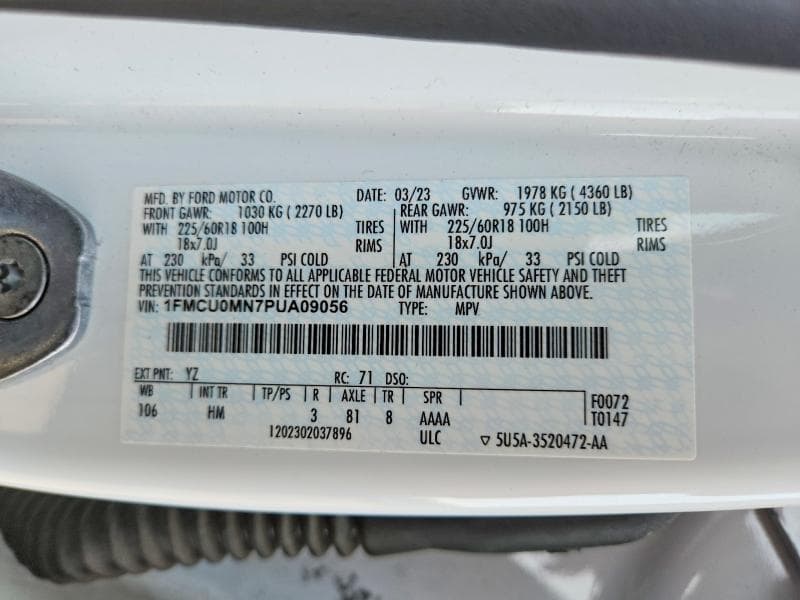 2023 FORD ESCAPE ST LINE 13