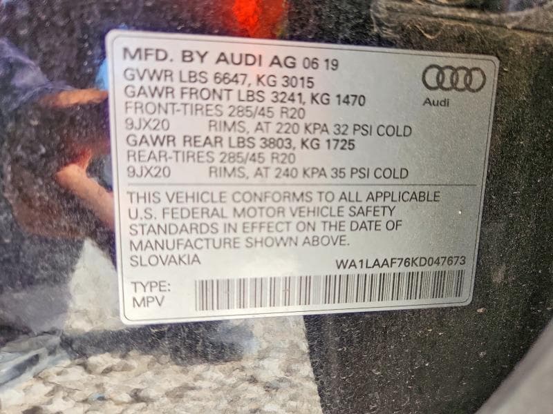 2019 AUDI Q7 PREMIUM PLUS 13