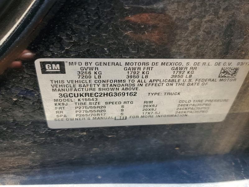 2017 CHEVROLET SILVERADO K1500 LT 12